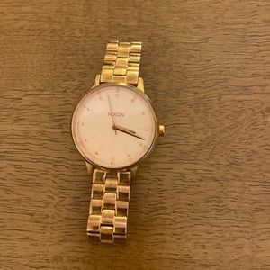 Rose gold Nixon watch